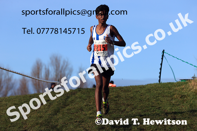 Boys under-15s 2024 NECAA Cross Country Champs., Temple Park, South Shields. Photo: David T. Hewitson/Sports for All Pics